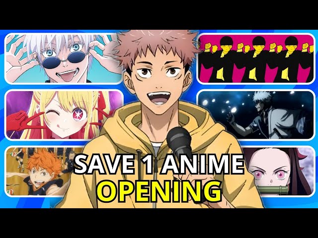 SAVE ONE ANIME OPENING🔥[Singers&Bands Edition] | Which Anime Opening do you prefer?