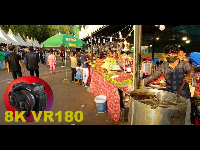 SIEM REAP WATER FESTIVAL 2022 setup in afternoon CAMBODIA 8K 4K VR180 3D (Travel Videos ASMR Music)