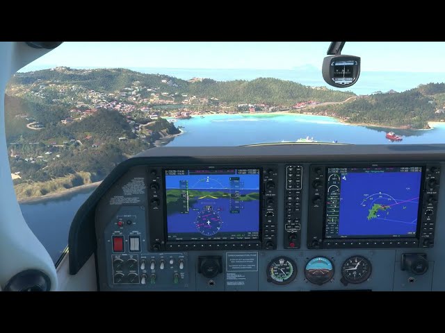 Cessna CT182T Skylane - Saint Martin to Saint Barts - MS Flight Sim