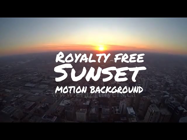 Chicago Sky deck sunset | Royalty free motion background video | Crazydivers