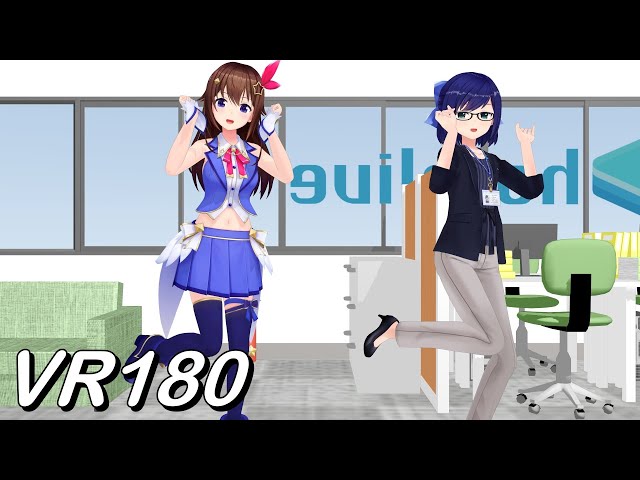 【VR180】Aipai Dance hall - Tokino sora and A-chan【Hololive MMD 8K】 M injected