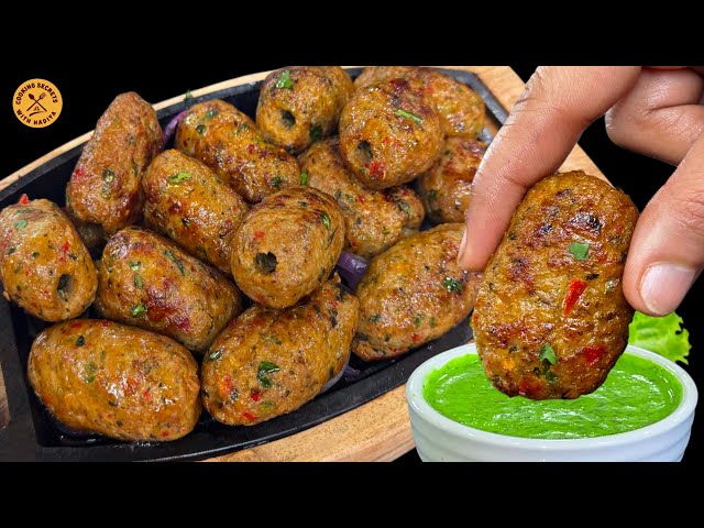 Make DELICIOUS Chicken Gola Kabab at Home Now! | Sizzling Gola Kabab Recipe | Chicken Kabab Recipe