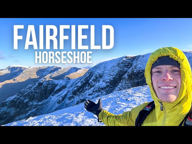 FAIRFIELD HORSESHOE - Solo Winter Hike - Lake District