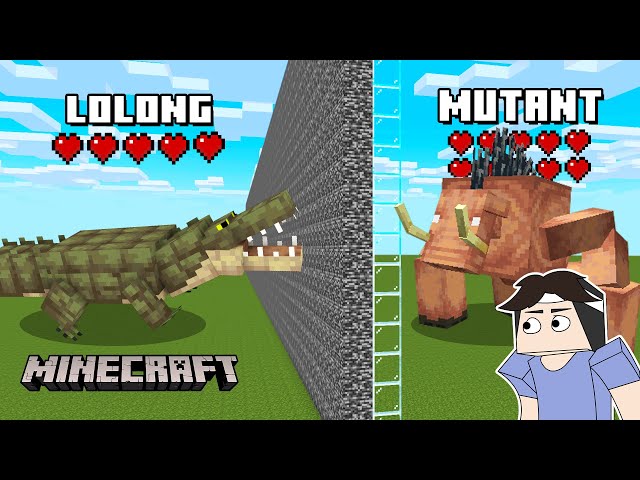 100 Lolong Vs Mutant Hoglins | Minecraft