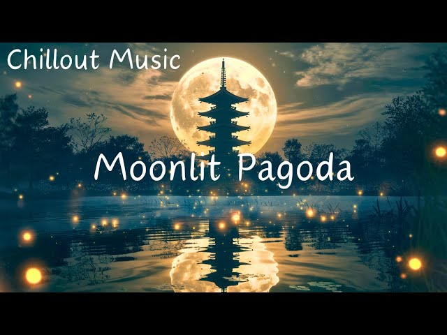 Moonlit Pagoda - Tranquil Koto Chillout Music & Artwork