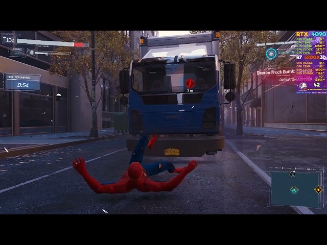 RTX 4090+R7 5800X3D Spider-Man Remastered  8K DLSS OFF Very High