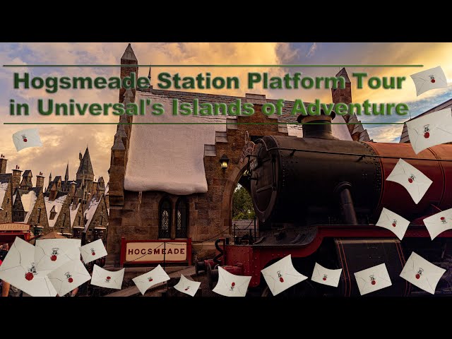 8K Harry Potter Hogsmeade Station Platform Tour in Universal's Islands of Adventure VR180 3D