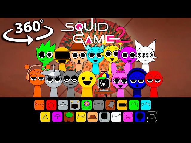 360° VR INCREDIBOX SPRUNKI - MINGLE GAME SONG (Squid Game 2)