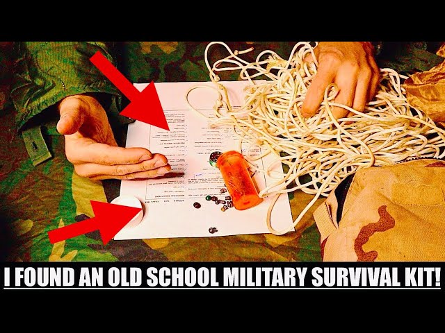 How To Build A Military Survival Kit Using An Old School Military Survival Manual From 1985!