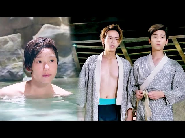 Take a hot spring bath together?! Will her identity as a girl be exposed to the president?