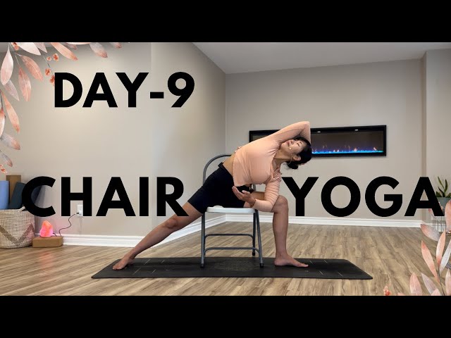 13 Minutes Hip Flexor Flexibility Yoga | 10-Day Chair Yoga Challenge || Day-9 🪑✨🌈