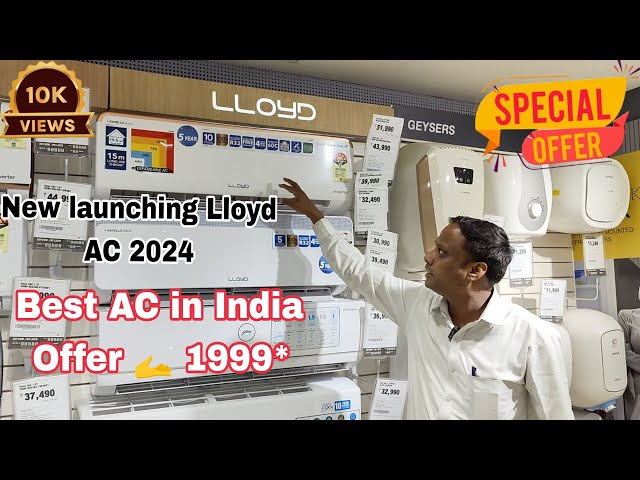 NEW launching  Lloyd  (AC 1.5T) 2024 Under only.1999* best AC in India  demo and features review