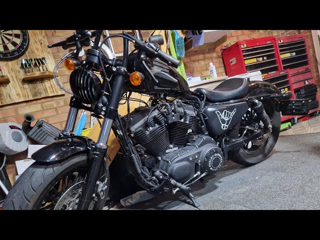 harley davidson 48 exhaust change didn't go as planned