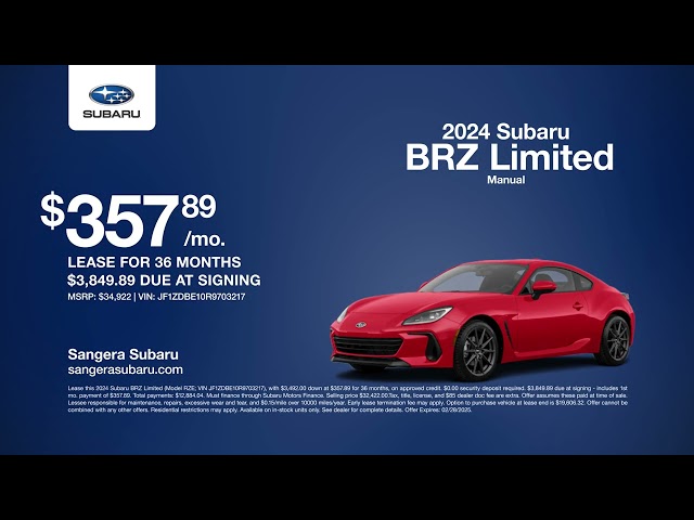 Subaru BRZ 02/17/2025 4975853