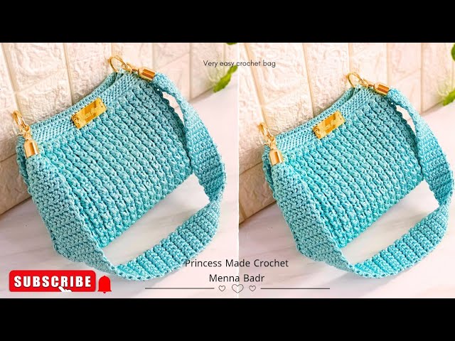 Elegant crochet bag - easy stitch and complete DIY details