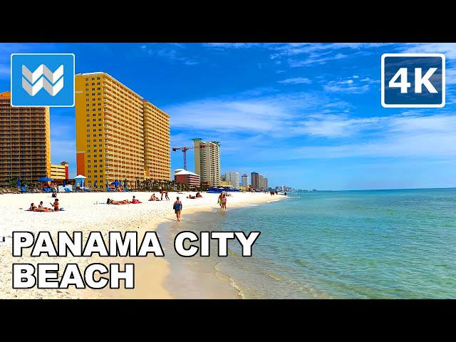 [4K] Panama City Beach, Florida USA - Spring Break Walking Tour Vlog & Vacation Travel Guide 🎧