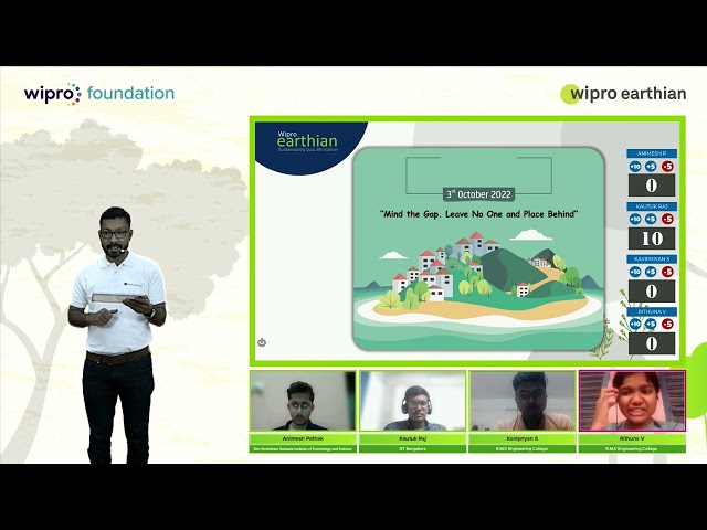 Quarter Finals 5 - Wipro earthian Quiz 8th Edition