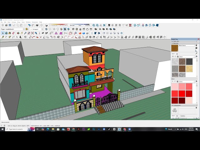 Spanish House Design In Sketchup Modeling | SketchUp beginner