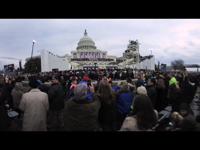 (VIDEO 360) Donald Trump's inauguration seen from the public