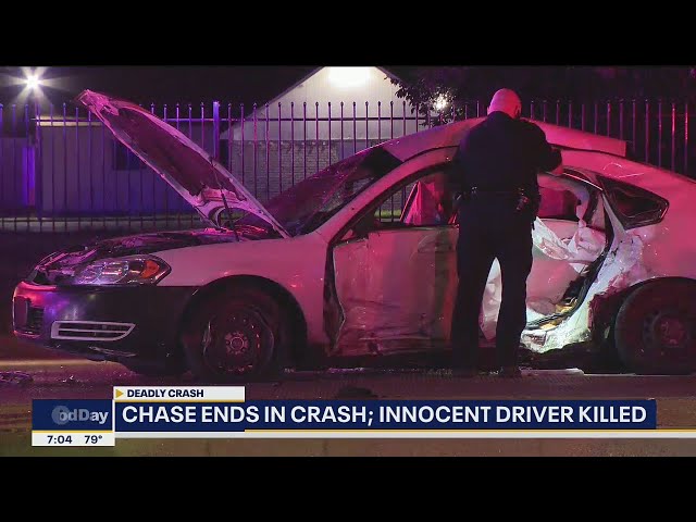 Innocent driver killed after police chase carjacking suspects, 14-year-old arrested