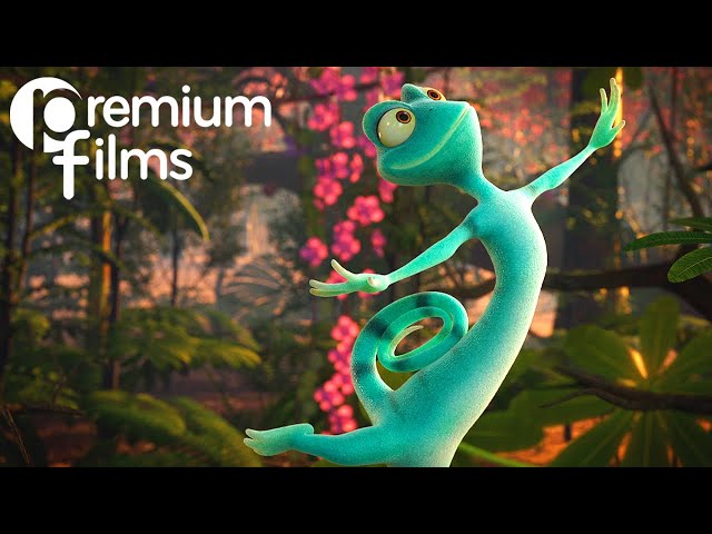 A Charming Chameleon Learns to Live by His Own Colors! | CGI Animation "The Social Chameleon"