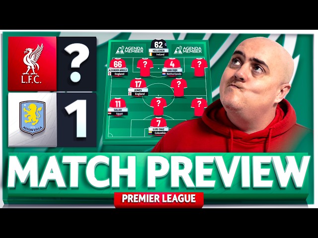 LIVERPOOL vs ASTON VILLA! Starting XI Prediction & Preview