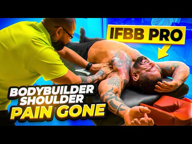 ASMR BODYBUILDER SHOULDER PAIN GONE