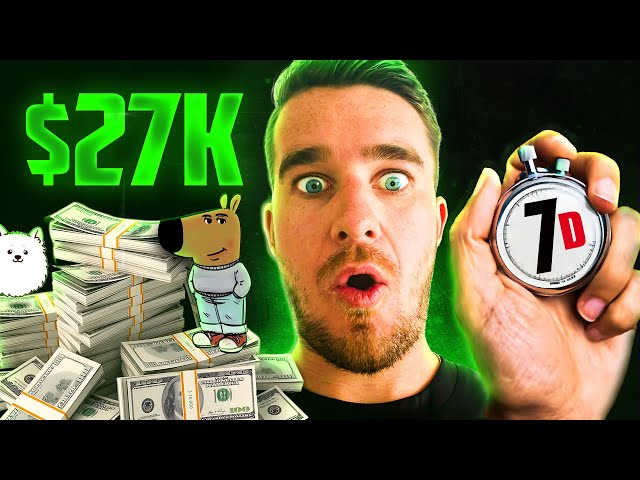 I Made $27,000 In A Week Trading Meme Coins (Full Tutorial)