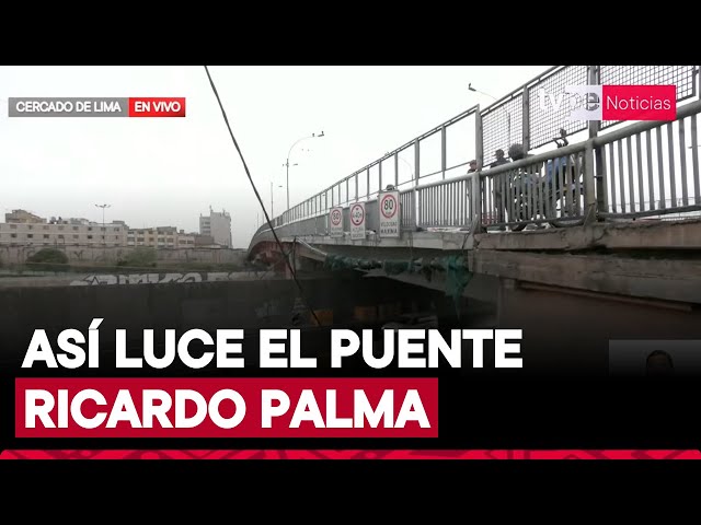 Así luce el puente Ricardo Palma tras colapsar estructura metálica por impacto de camión