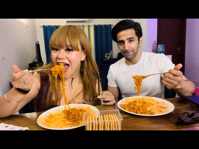 SPICY RAMEN NOODLES CHALLENGE 🌶 🥵 | Rowhi Rai