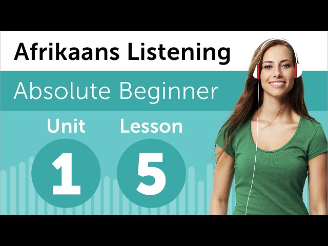 Afrikaans Listening Practice - Looking at a Photograph from South Africa