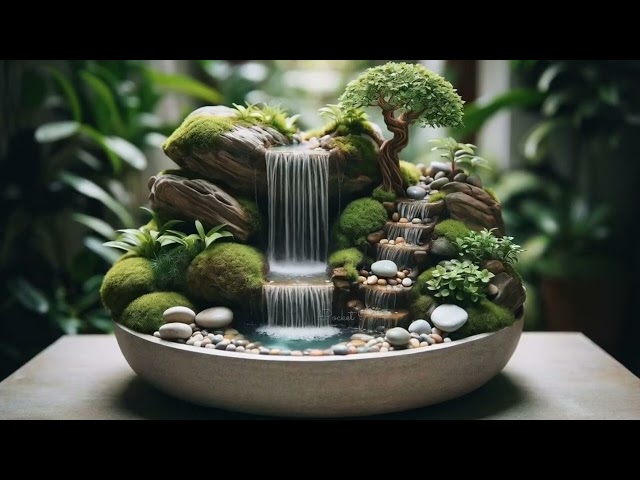 Waterfall Serenity | Zen Garden Ambience with Gentle Water Sounds