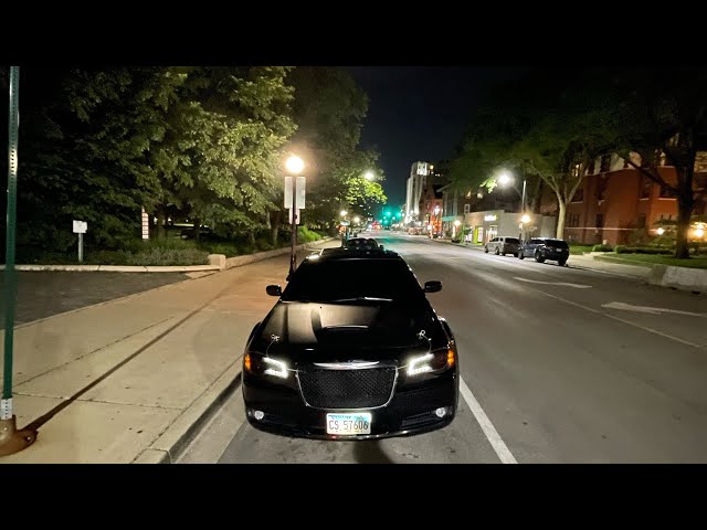 Night POV In my tuned AWD HEMI Chrysler 300 !!! “Downtown Chicago”