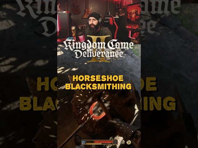 Horseshoe Blacksmithing KCD2 #kingdomcomedeliverance2 #blacksmith #gameplay #twitchclips #gaming