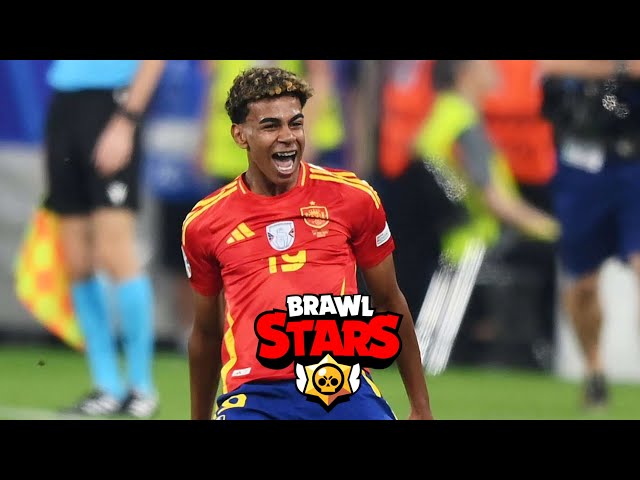 Lamine Yamal Spain vs France UEFA Euro 2024 - #brawlball #brawlstars #shorts