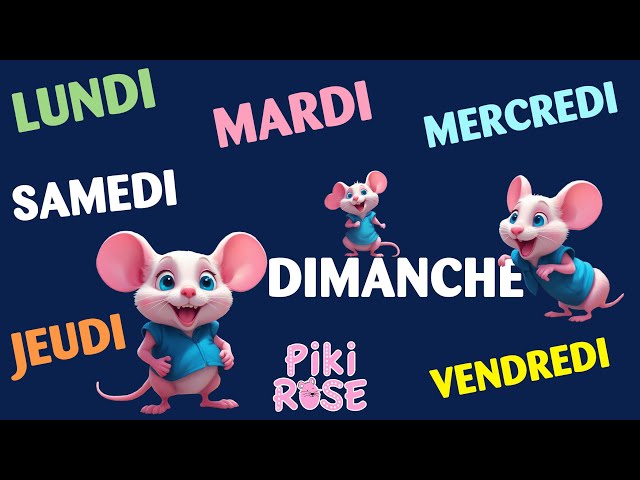 Danse avec Piki Rose 🎀 et Apprends les Jours de la Semaine ! 📅🎶 Fun, Rythme 🎉 et Éducation ! 📚