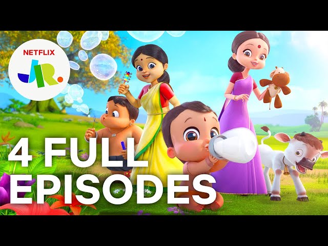 Mighty Little Bheem FULL EPISODES 1-4 💪 Season 1 Compilation 💪 Netflix Jr