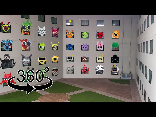 Whole Hotel Of Sprunki But it's 360° degree video (Incredibox Sprunki Dance)