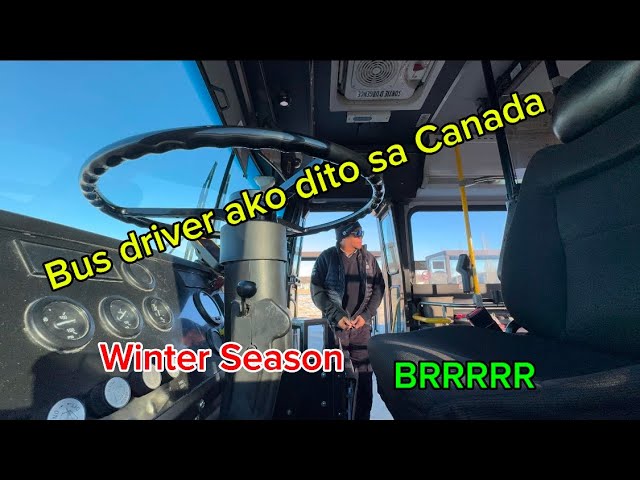 [4K] Winter season bus driving sa Canada ❄️❄️❄️🇨🇦