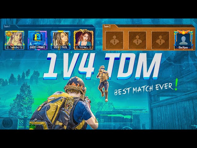 Solo 40 Kills in 1v4 TDM Match | They Challenged Me for 1v4 TDM Sniper Only