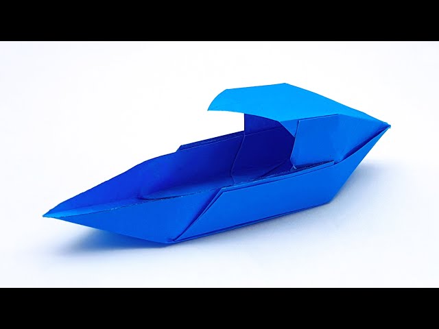 How To Fold Paper Origami Speed Boat | Easy To Make Paper Boat | Paper Boat Making Tutorial