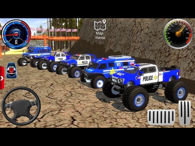 Juegos De Carros Police Monster Truck Impossible Stunts Car Extreme Racing For Android Mud Gameplay