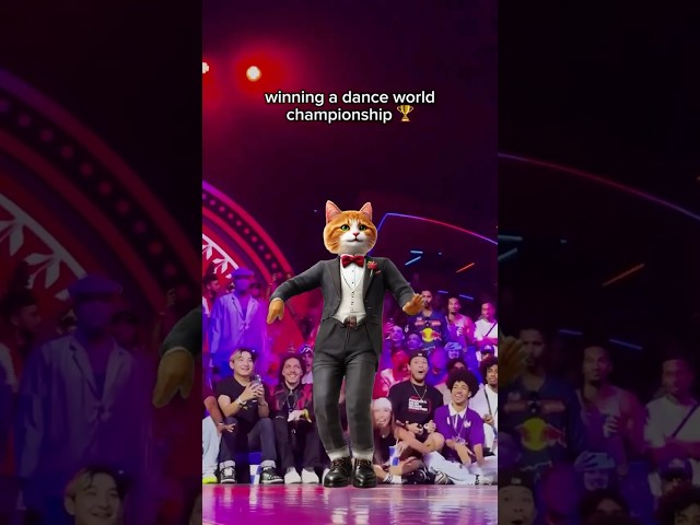 Cat’s Dance Moves to Win the World Champion! #DancingCat #WorldDanceChallenge #CatLovers #Viral