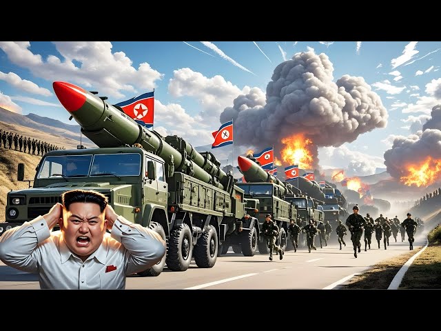 Kim Jong-UN Angry! North Korean Military & Missile Convoy Ambushed & Destroyed by US Special Forces