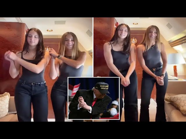 Trump’s granddaughter Kai does his iconic YMCA dance on board private jet