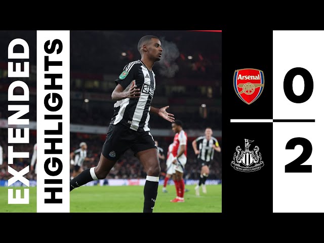 Arsenal 0 Newcastle United 2 | EXTENDED Carabao Cup Highlights