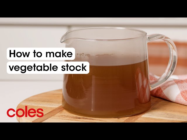 How to make vegetable stock | Back to Basics | Coles