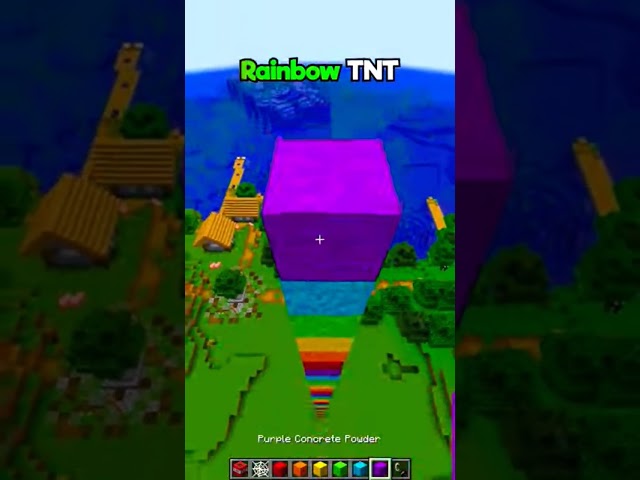 Minecraft Rainbow TNT #minecraft #gaming #satisfying #tnt #music #sigmaboy #videogamemusic #viral