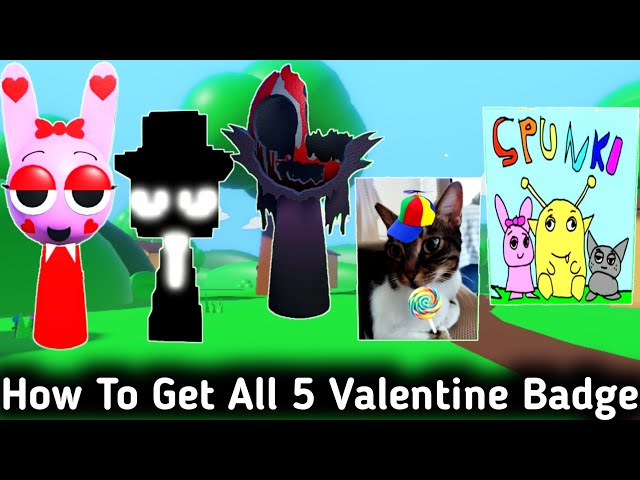 How To Get Valentines Event Update All Badges In 3D Sprunki RP And Animations | Sprunki Update