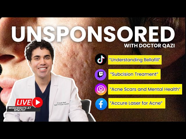 Dr. Qazi discusses Bellafill, Scars, Accure, Mental Health | Dr. Qazi Unsponsored Live | 1.6.2025